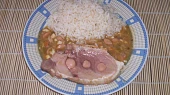Debrecínsko - znojemská vepřová plec s vejci.