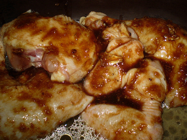 Lahodné kuře-pečené v marinádě, Lahodné kuře-pečené v marinádě