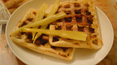 Pizza vafle s anglickou slaninou