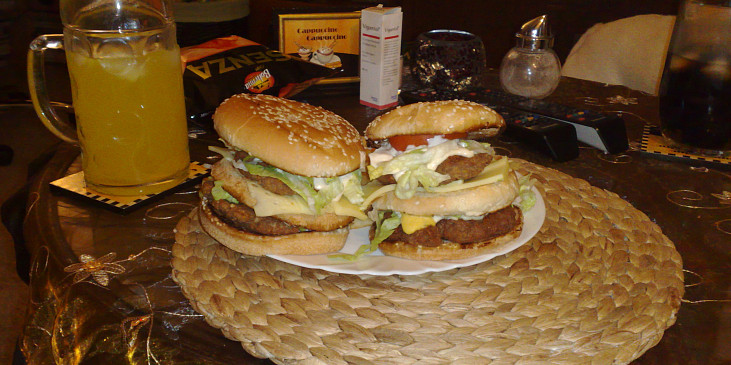 Domácí hamburger vepřový