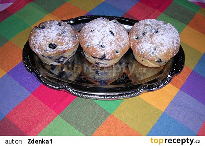 Muffiny s borůvkami
