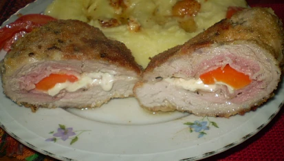 Vepřovo - sýrové řízky se steakovým kořením