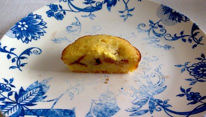 Rýžové muffiny, na průřezu...