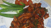 Vepřová minutka s medem a Tandoori masala
