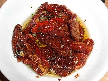 Italská nakládaná sušená rajčata
