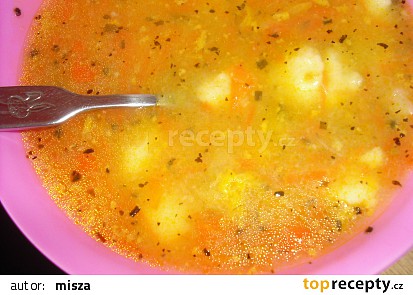Zeleninová polévka s krupicovými knedlíčky "pro nejmenší"