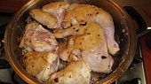 Kuře na pomeranči  se žampiony, připravené