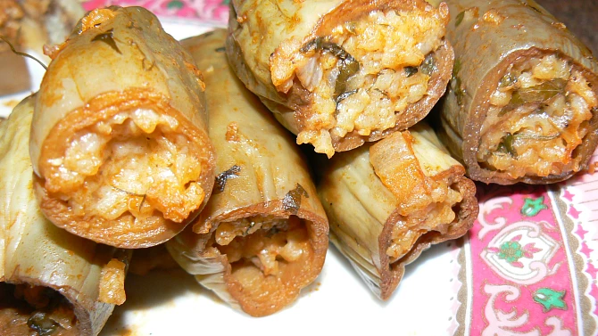 Mahshi v baklažáne (egyptský recept), Mahshi v baklažánoch