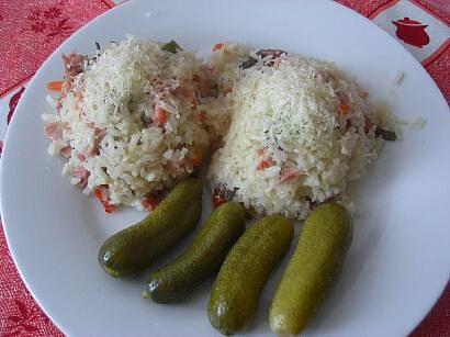 Rychlé rizoto z uzeného kuřete