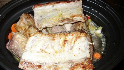Selský hrnec, uvařeno