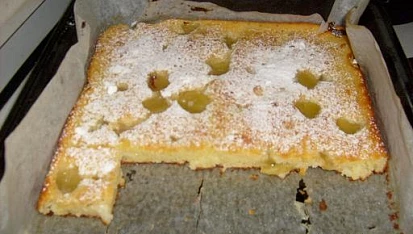 Koláč s hroznovým vínem