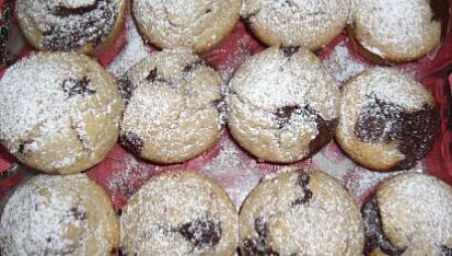 Muffiny s ořechy a čokoládou