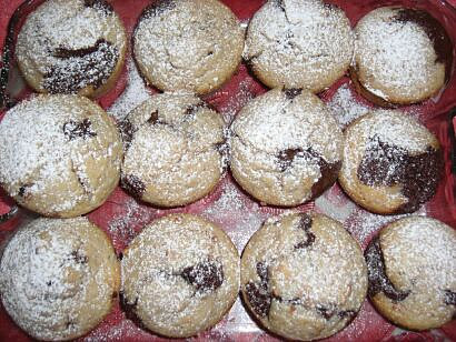 Muffiny s ořechy a čokoládou