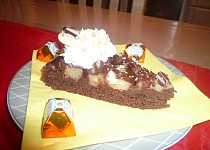 Čokoládovo-banánový koláč