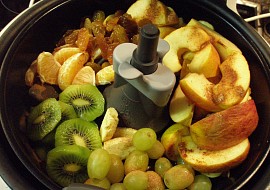 Fritovaná ovocná směs v Actifri (před fritováním)