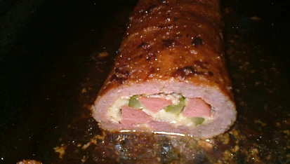 Roláda z mletého, Roláda na pekáčku.