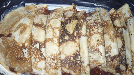 Zapečené palačinky s nutelou