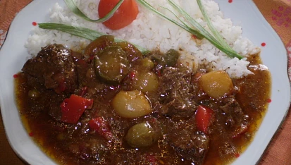 Hovězí na hradišťance a kapii, Hovězí na hradišťance a kapii