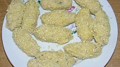 Mleté kuřecí maso s bylinkami (bezlepkové), Před smažením