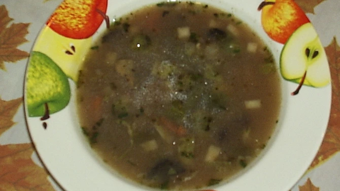 Bramboračka s houbami