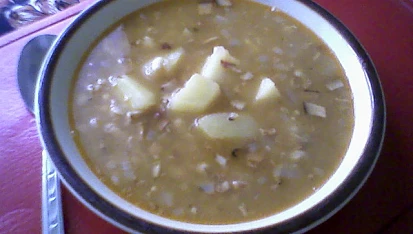 Fazolová polévka s angl. slaninou