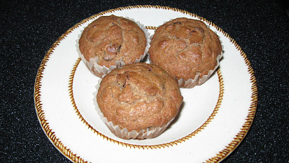 Pomerančové muffiny s ovesnými vločkami