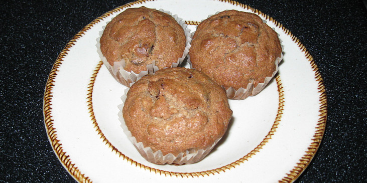Pomerančové muffiny s ovesnými vločkami