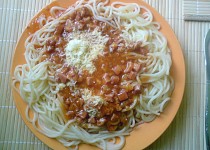 Spaghetti s omáčkou