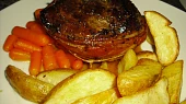 Pštrosí steak ve slaninovém kabátku, Pštrosí steak ve slaninovém kabátku