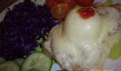 Kuřecí prso s broskví a sýrem-"dietně"
