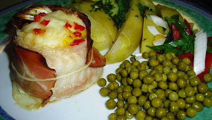 Pangasius zapečený s kukuřicí a mozzarellou, Pangasius zapečený s kukuřicí a mozzarellou