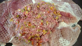 Vepřová roláda s paprikami