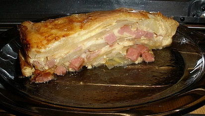 Bramborový koláč francouzský, hotovo a dobrou chuť