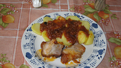 Pečený bůček na kečupu, Pečený bůček na kečupu