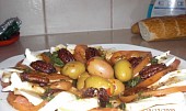 Salát Mozzarella s rajčaty a bagetou