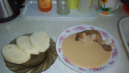 Kuře na smetaně