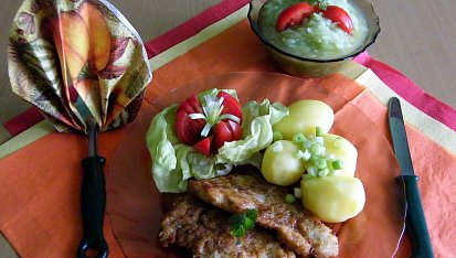 Rychlé kuřecí řízky s kořením gyros