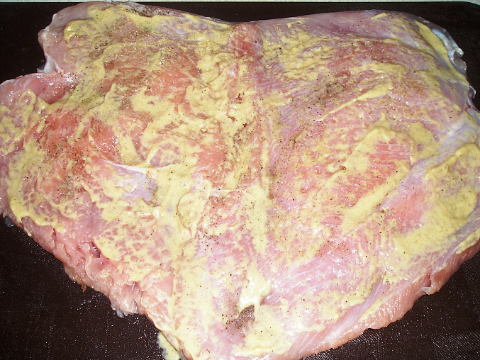 Krůtí  roláda s  červeným zelím, Príprava mäsového plátu
