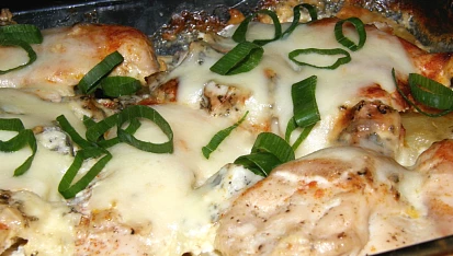 Kuřecí řízky s nivou a mozzarellou