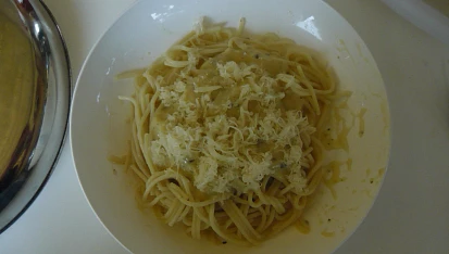 Smetanovosýrové špagety