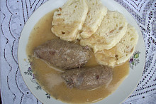 Španělský ptáček se smetanovou omáčkou