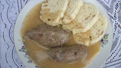 Španělské ptáčky se smetanovou omáčkou, Španělský ptáček se smetanovou omáčkou