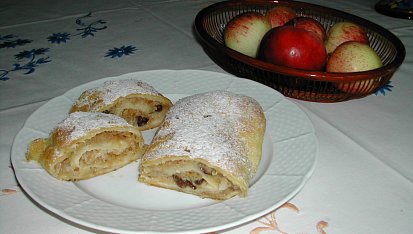 Trojtěsto, místo lístkového, takhle vypadá můj závin z trojtěsta