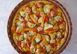 Čtyřbarevná pizza