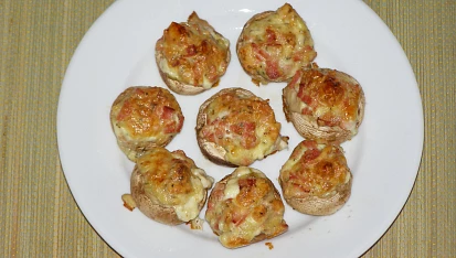 Zapečené žampióny