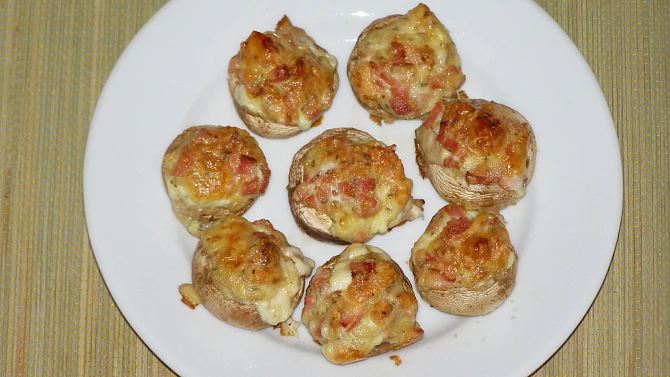 Zapečené žampióny