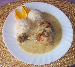 Kuřecí stehna  s pomerančovou šťávou