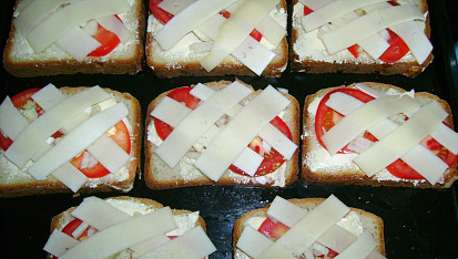 Toasty s rajčaty