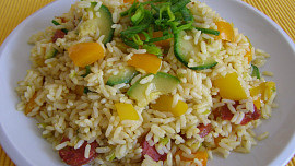 Zeleninové rizoto s klobásou