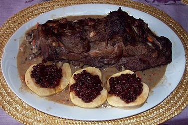 Kančí hřbet s brusinkami, Kančí hřbet